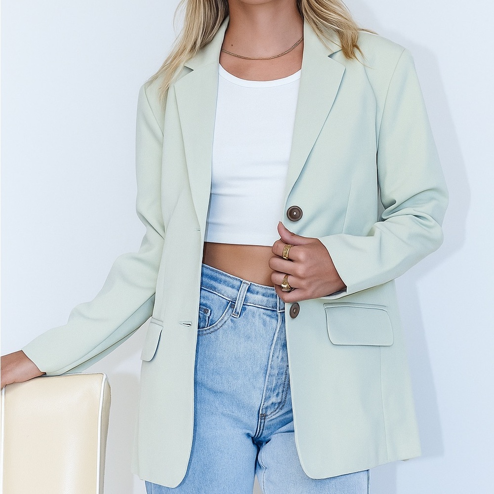 princess polly renay mint blazer
